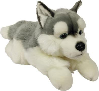 Dubi Plusz Knuffel Husky-hond liggend 61 cm