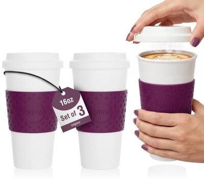 Copco Acadia Double Wall Insulated Travel Mug Set of 3 BPA Free