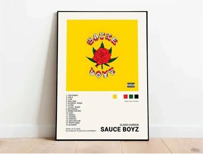 Inspire Essentials Nordic Rap Music Poster Canvas Latin Artist Wall Art Room Decor 13 19.69 X 27.56 In