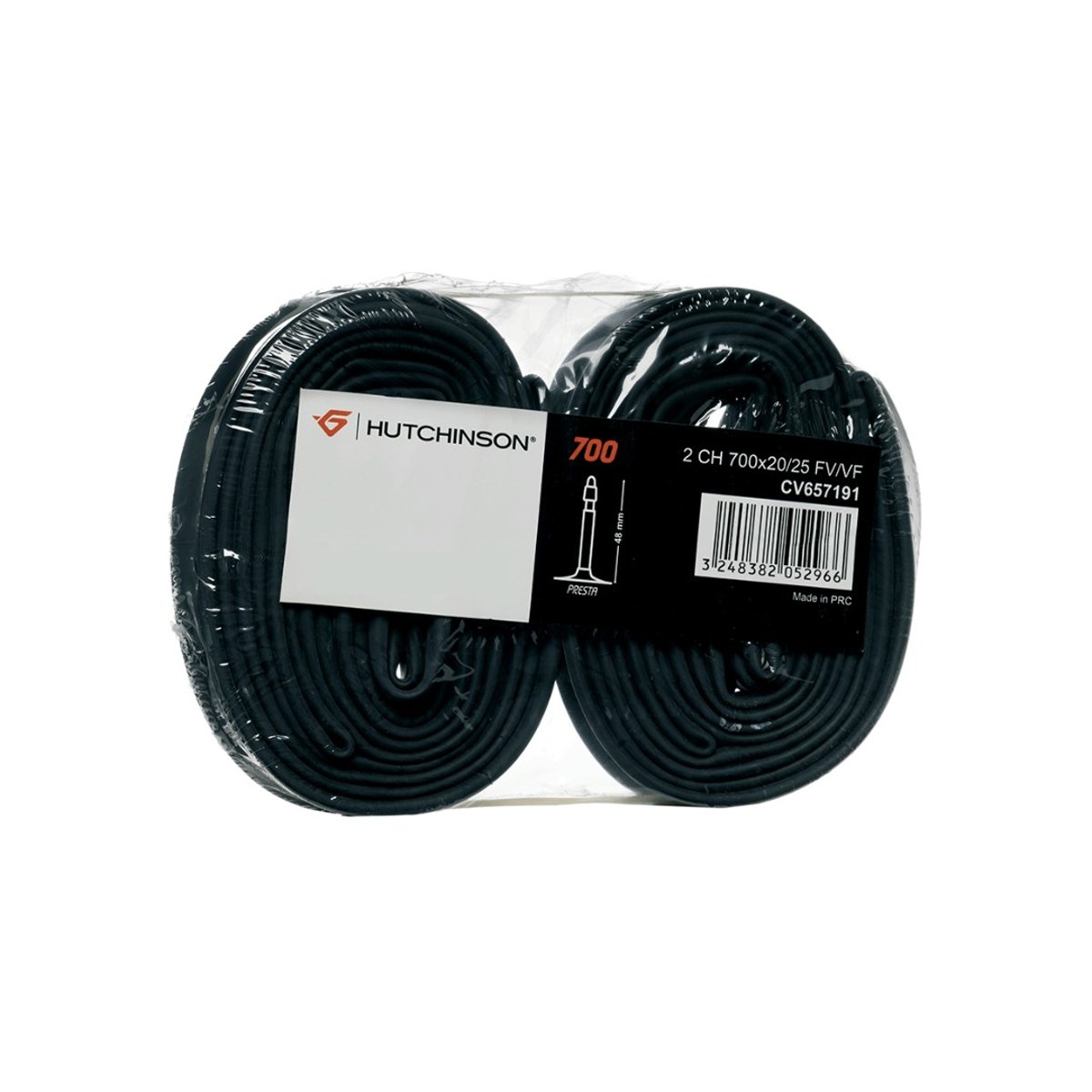 Pacote 2 Câmaras Hutchinson 25-700X20 Válvula Presta 48mm
