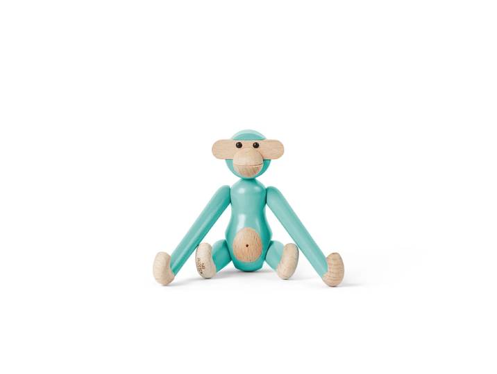 Kay Bojesen - Holz-Affe mini, türkis