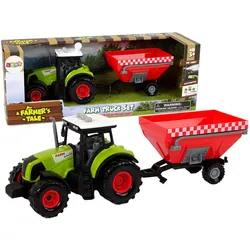 Traktor Farm Abnehmbarer Getreideanhänger Sound Grün
