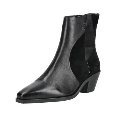 Stiefelette REGARDE LE CIEL "Regarde Le Ciel Stiefelette Leder", Damen, Gr. 39, schwarz, Leder, Schuhe Stiefelette