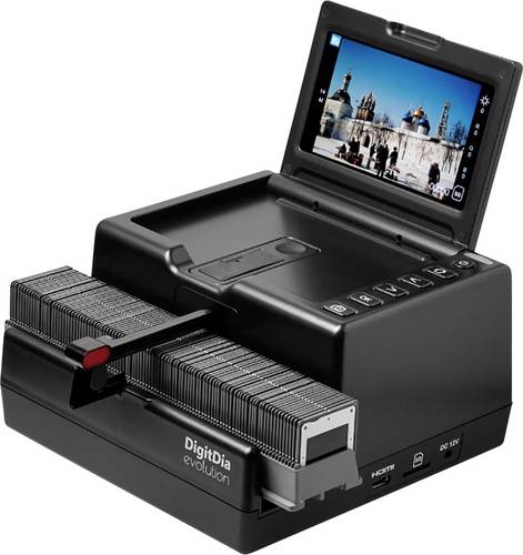 Reflecta DigitDia evolution Diascanner, Dia-Betrachter 4608 x 3072 Staub- und Kratzerentfernung: Hardware Integriertes Display