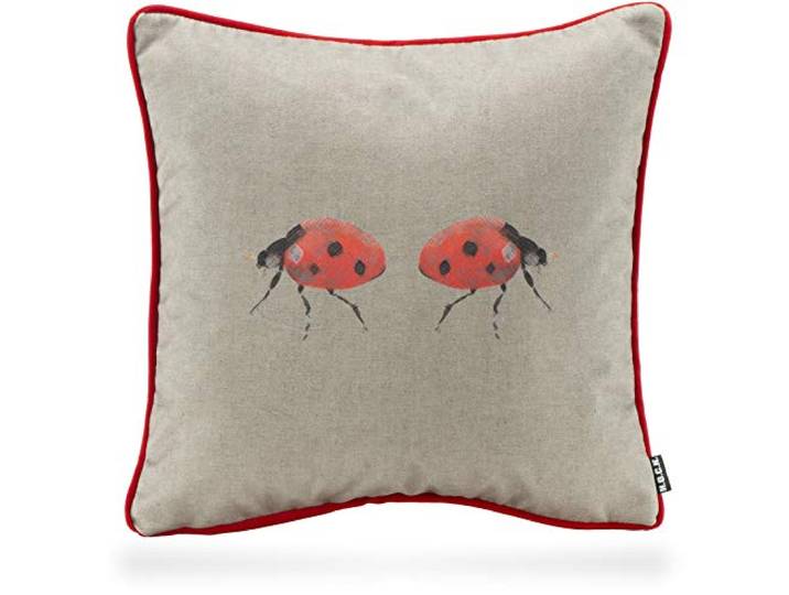HOCK Bugs Kissen inkl. Füllung Insektenkissen (45x45cm, Marienkäfer)