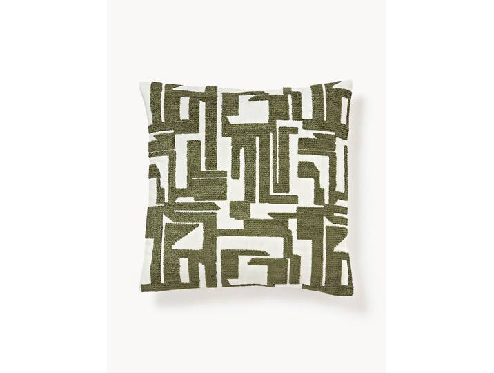 Housse de coussin brodée Fran