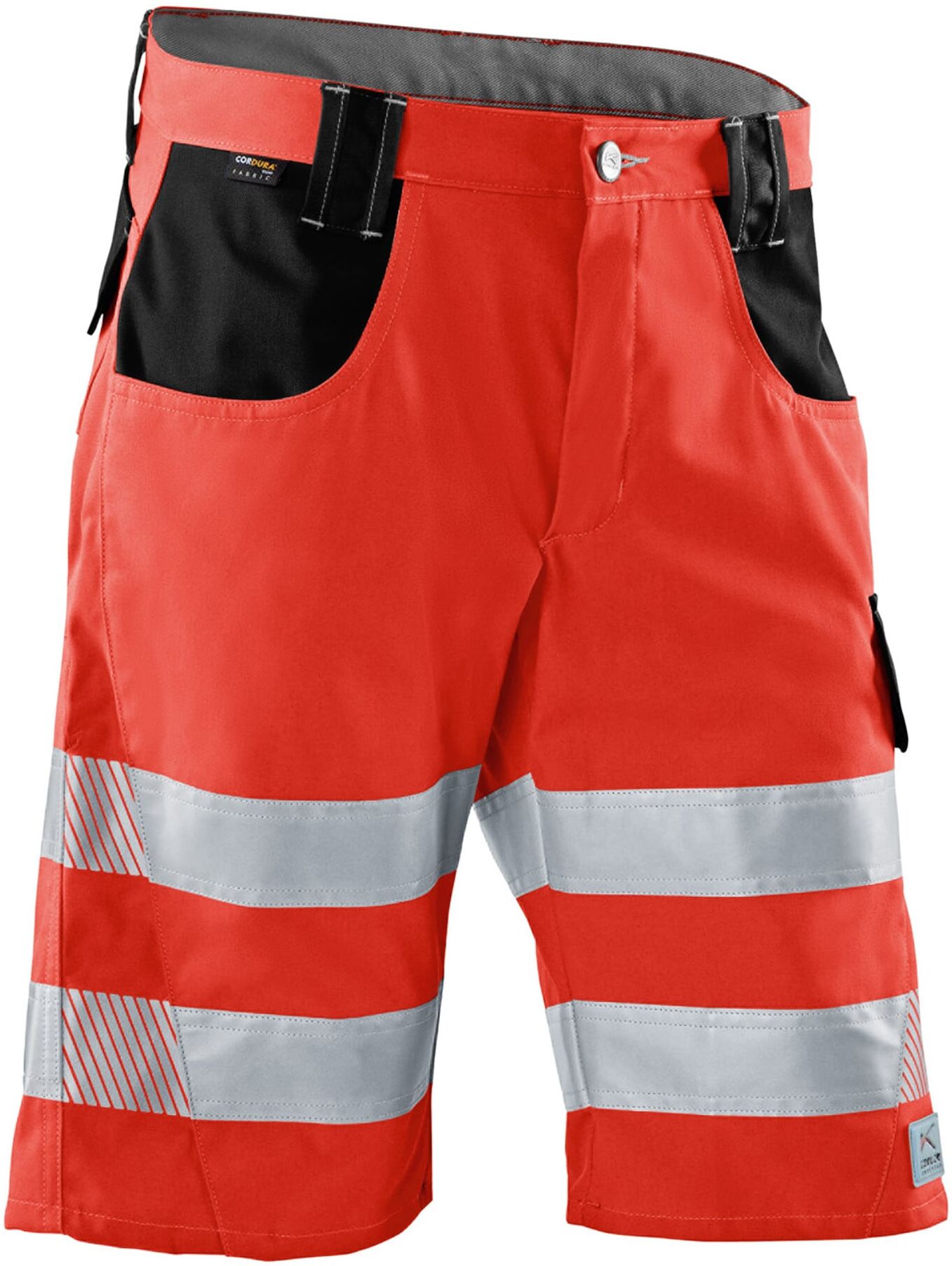 Kübler PSA Reflectiq Shorts 2307 warnrot/schwarz 52 ; Kübler Workwear (2307 8341-5499-52)