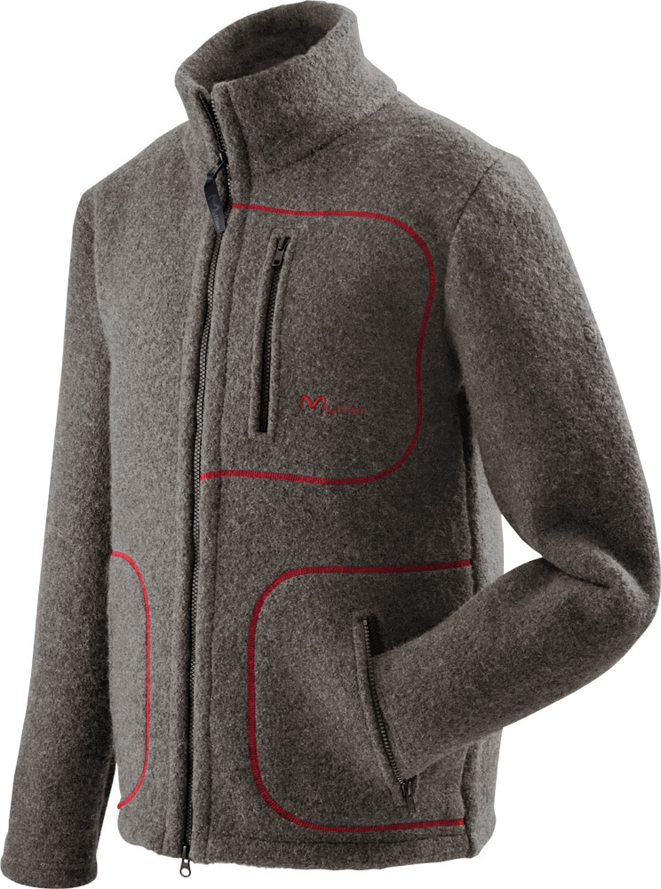 Mufflon W100 Mu-Klaas granit-Nähte rot XXXL