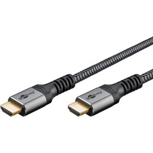 Goobay HDMI-Kabel Plus 64997 HDMI 2.0, vergoldete Stecker, 4K UHD bei 60 Hz, 18 Gbit/s, HDMI auf HDMI, 10m