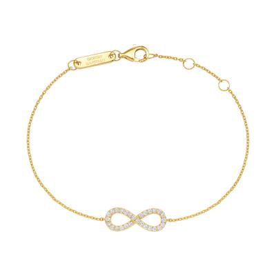 Armband "mit Lab Grown Brillanten, Silber 925", gold, GIORGIO MARTELLO MILANO, Armbänder, Damen, 19cm, Armband