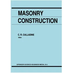Masonry Construction, Fachbücher von C. R. Calladine