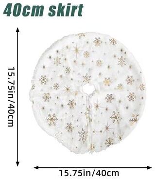 Inspire Curations Red Snowflake Mini Christmas Tree Skirt Tabletop Christmas Tree Mat snowflake 1pcs