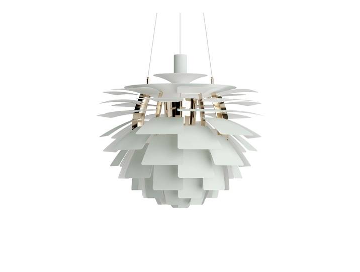 PH Artichoke Hängelampe, grün/messing Ø60 cm - Louis Poulsen - Wohnzimmer - Modern - Metall - Einflammig