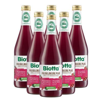 Biotta Bio Preiselbeere, Saft 6x500 ml