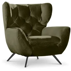 Portobello Sessel Chester Stoff Oliv