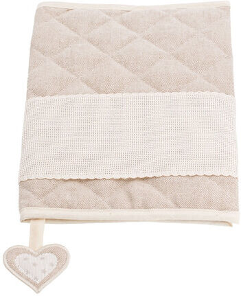 Bucheinband zum Besticken, beige