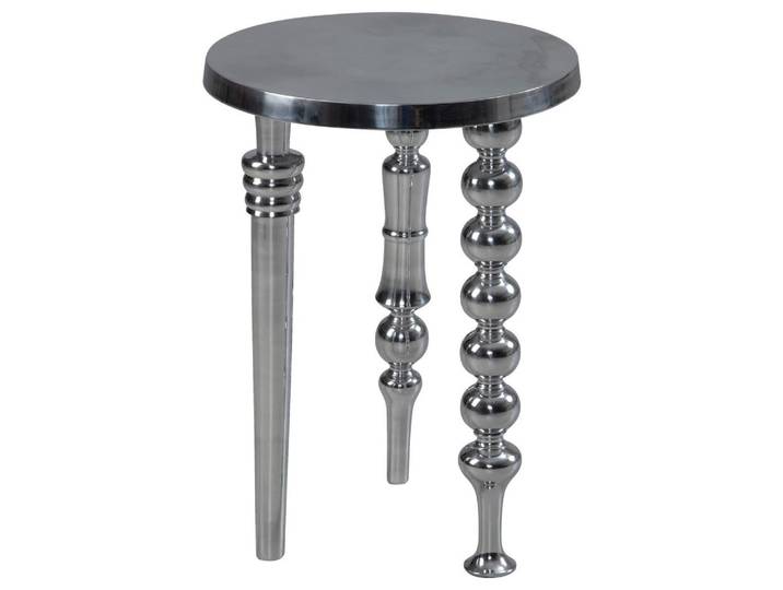 BEISTELLTISCH Aluminum Silberfarben D: 44cm