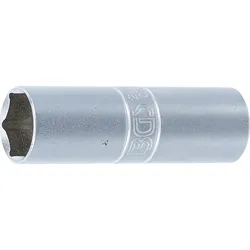 BGS Zündkerzen-Einsatz Sechskant dünnwandig Antrieb Innenvierkant 12,5 mm (1/2") SW 16 mm - 2425