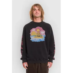 Volcom Fa Ozzy Crew Sweater light acid black Gr. L