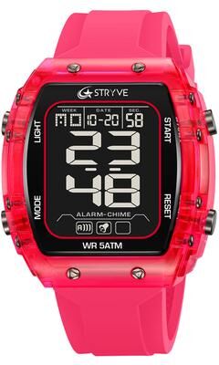 ModernMart Mens Waterproof Digital Sports Watch With Chronograph & Silicone Band 6