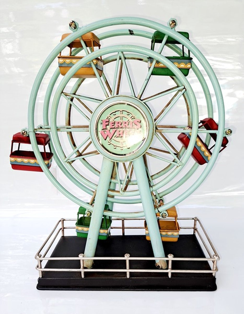 Denza Blikken Reuzenrad Decoratie Ferris Wheel Hoogte: 33 cm