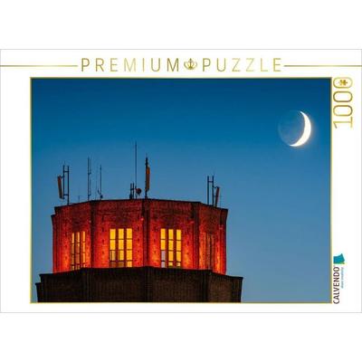 CALVENDO Puzzle Wasserturm Süd mit Mondsichel | 1000 Teile Lege-Größe 64 × 48 cm Foto-Puzzle für glückliche Stunden