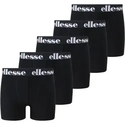 ELLESSE ellesse Jungen Boxershorts, 5er Pack - EMARIO, Fashion Trunk, einfarbig, Größe 152/158 in Schwarz Schwarz