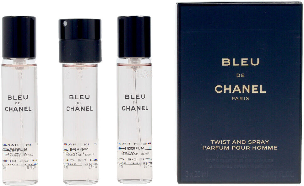 Chanel Bleu Parfum eau de parfum vaporisateur twist & spray 3 x 20 ml