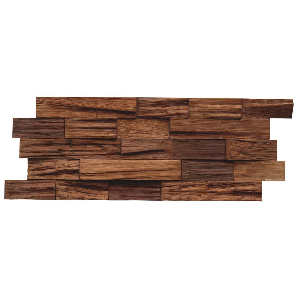 Wandverkleidung Axewood Fsc, Braun, Holz, Bangkirai, Holz, 20x3.6x50 cm, Fsc, Tapeten & Wandverkleidungen, Wandverkleidung