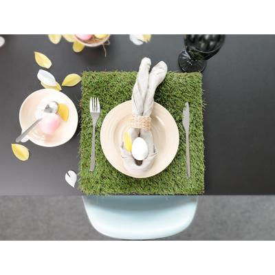 Platzset "Kunstrasen, ideale Tischdeko für Fußball Fans", grün, B:33cm H:18mm L:33cm, PRIMAFLOR-IDEEN IN TEXTIL, Platzsets, Deko-Matte in Gras-Optik, Größe 33x33 oder 50x50 cm, wasserfest