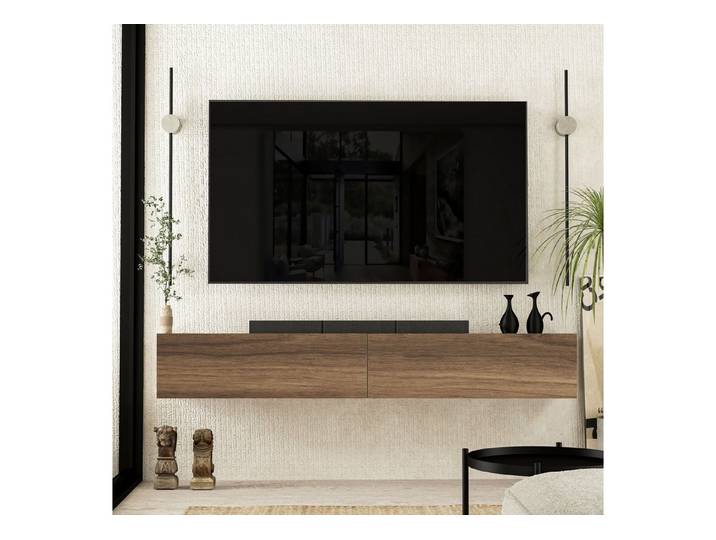 Brandloop Lowboard Brandloop TV-Lowboard hängend 180 cm, 2-teilig, Walnussoptik