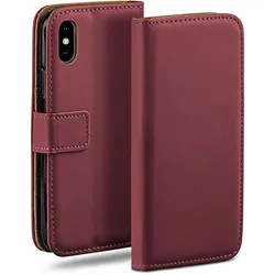 moex Book Case für iPhone X Klapphülle mit Kartenfach