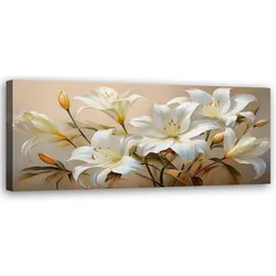 WANDBILD weiße lilien blumenstrauß blumen pflanzen