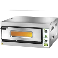 FIMAR professioneller elektrischer Pizzaofen. Manuelles Modell FYL6. 1 Backkammer mit feuerfestem Deckel. Kapazität 6 Pizzen