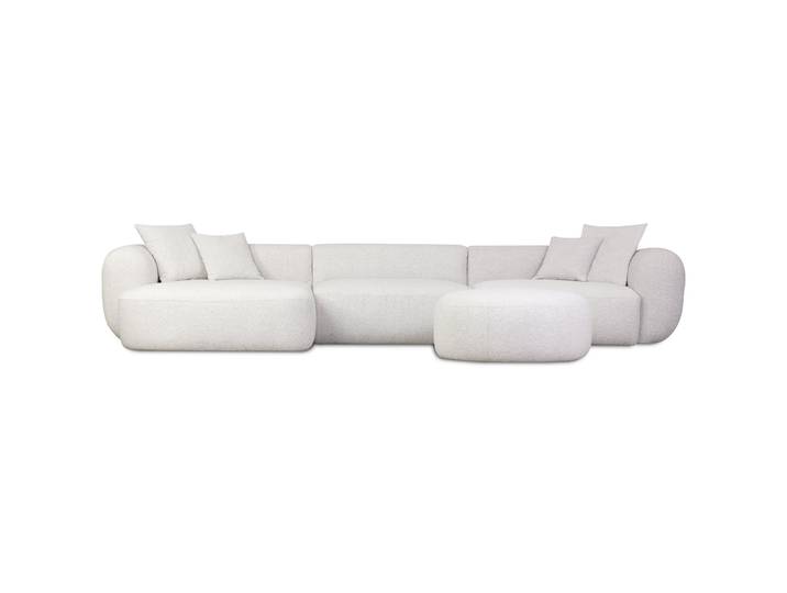 Modulares Ecksofa Baomi, groß, L-förmig, mit Pouf, linksseitig,