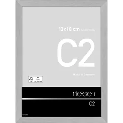 Nielsen Bilderrahmen C2 Aluminium 13 x 18 / Struktur Silber matt