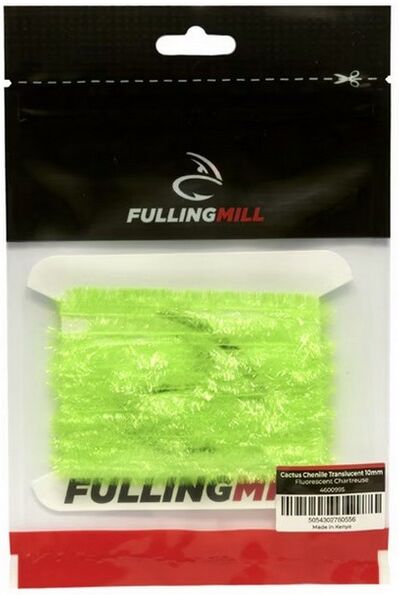 Fulling Mill Cactus Chenille Translucent 15mm-Fl. Chartreuse