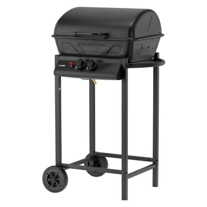 Toya Lund Gasgrill, 2 Brenner, 5,5 kW, Schwarz (5.50 kW) (99657)
