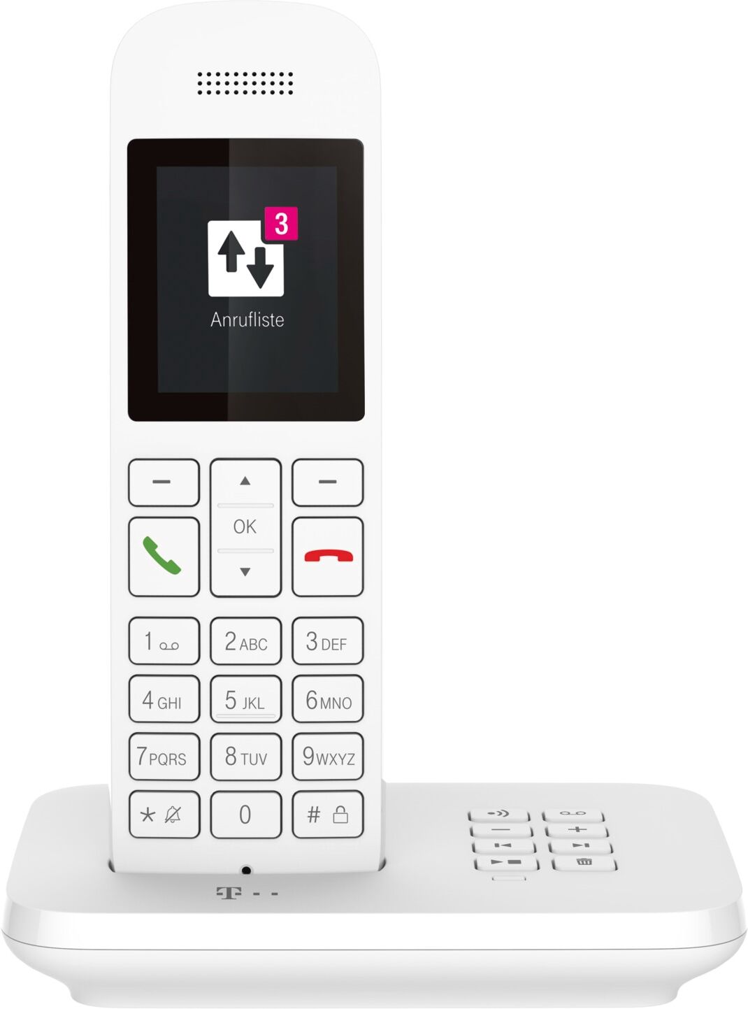 TELEKOM Schnurloses DECT-Telefon "Sinus A 12", weiß, Stationärtelefone, Schnurloses DECT-Telefon