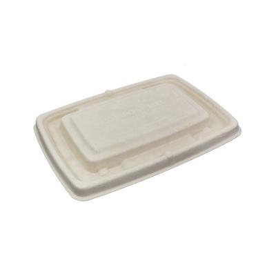 MONOUSO - Deckel aus Zuckerrohr für Behälter 23x16,5cm (300 Stück)