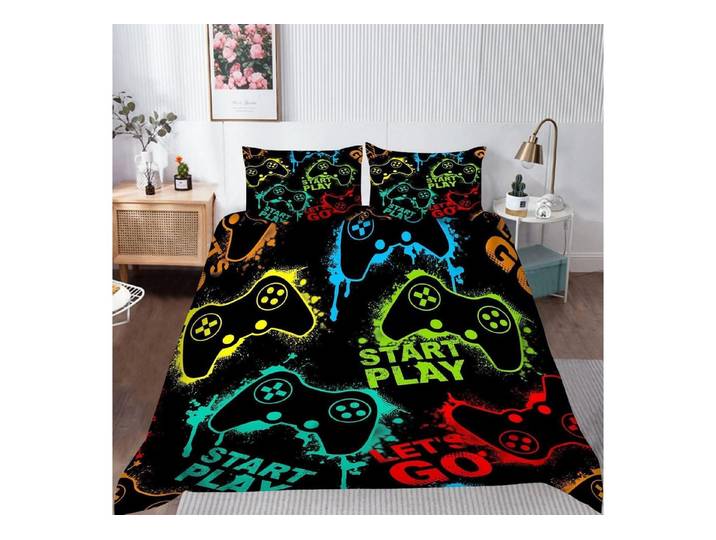 LuxusKollektion Jugendbettwäsche Bettwäsche-Set Doppel Game Silhouetten 200x200cm