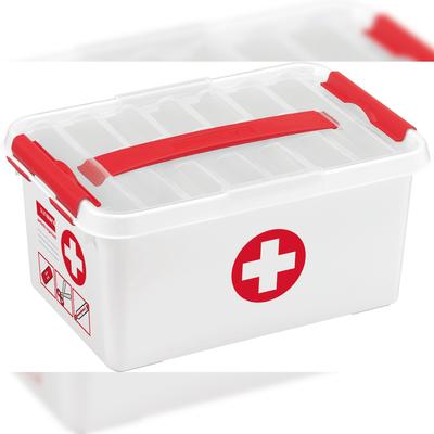 helit Aufbewahrungsbox 6L - weiß/rot