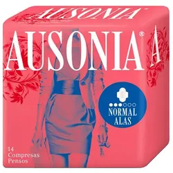 Ausonia Normal Damenbinden Mit Flügeln 14 Einheiten