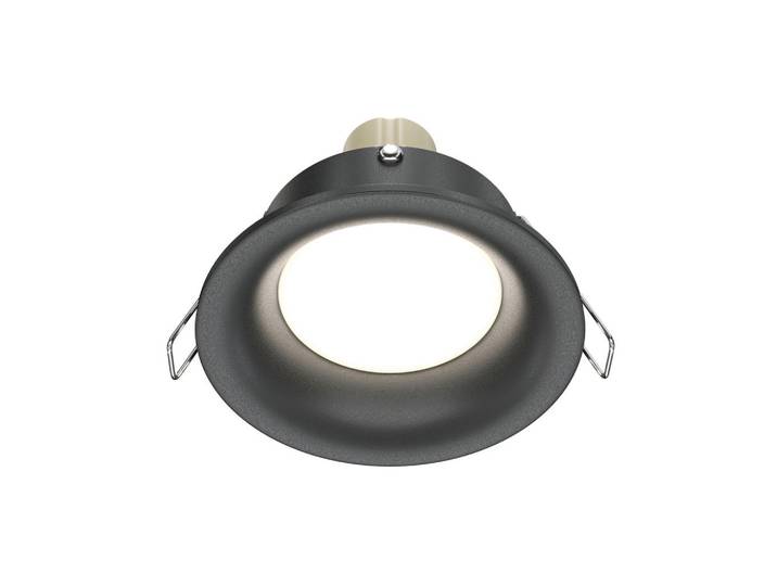 Maytoni Deckenleuchte Downlight, Schwarz, Metall, 3 cm, CE, gleichmäßige Lichtverteilung, Lampen & Leuchten, Innenbeleuchtung, Deckenleuchten, Deckenleuchten