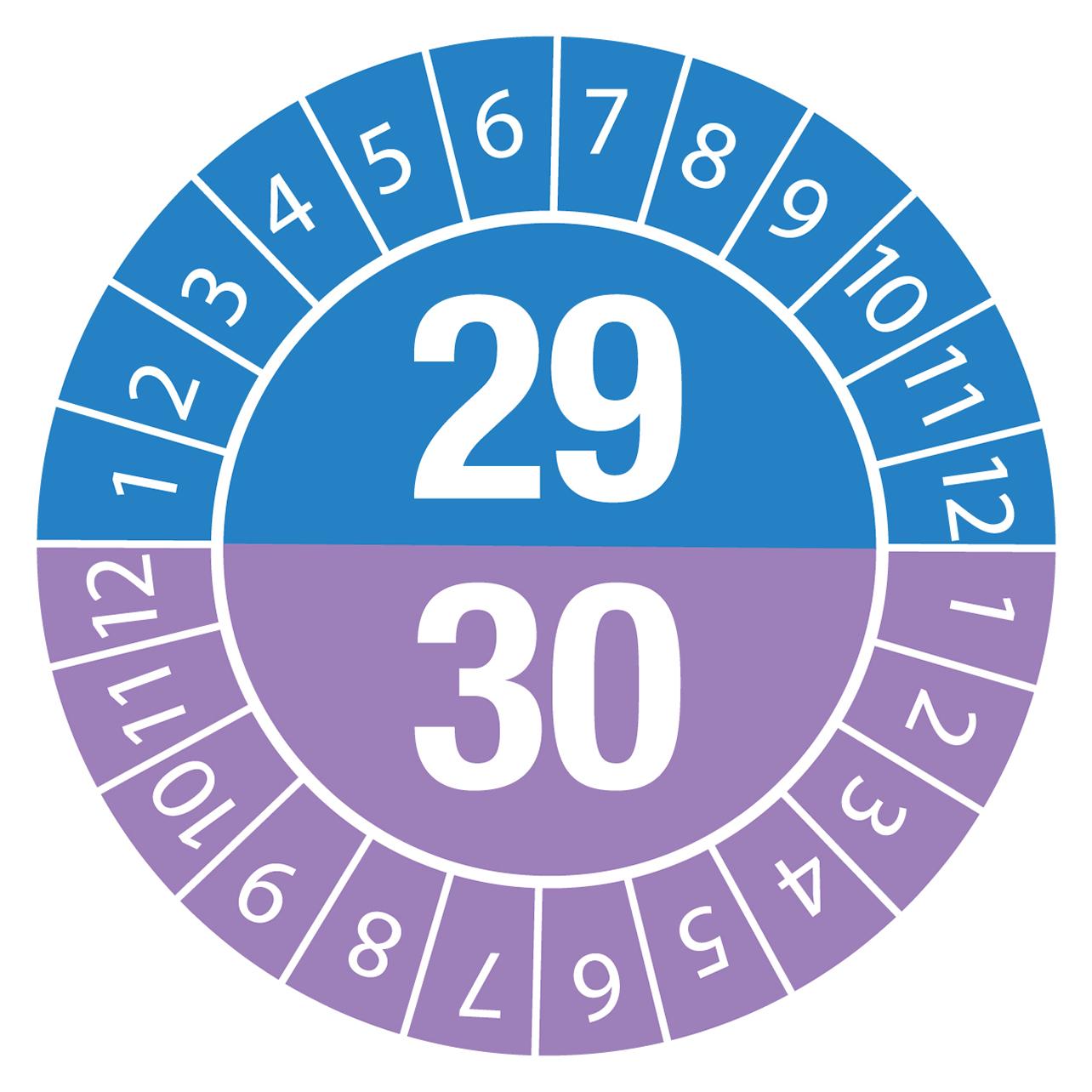 Brady DATE INSPECTION LBLS B-429 29/30 -DIA 20, DATE 29/30-DIA 20 B-429 (28 Etiketten) (834089)