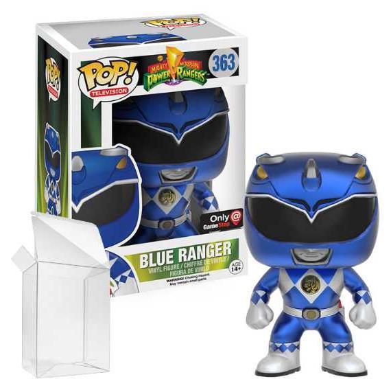 Funko Pop! Mighty Morphin Power Rangers Blauwe Ranger Metallic Uitvoering #363