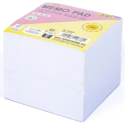 folia Notizzettel WHITE weiß 9,0 x 9,0 cm, 700 Blatt