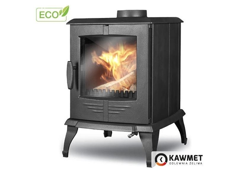Kaminofen P8 ECO aus Gusseisen mit 10mm Wandstärke und hitzebeständigem Glas