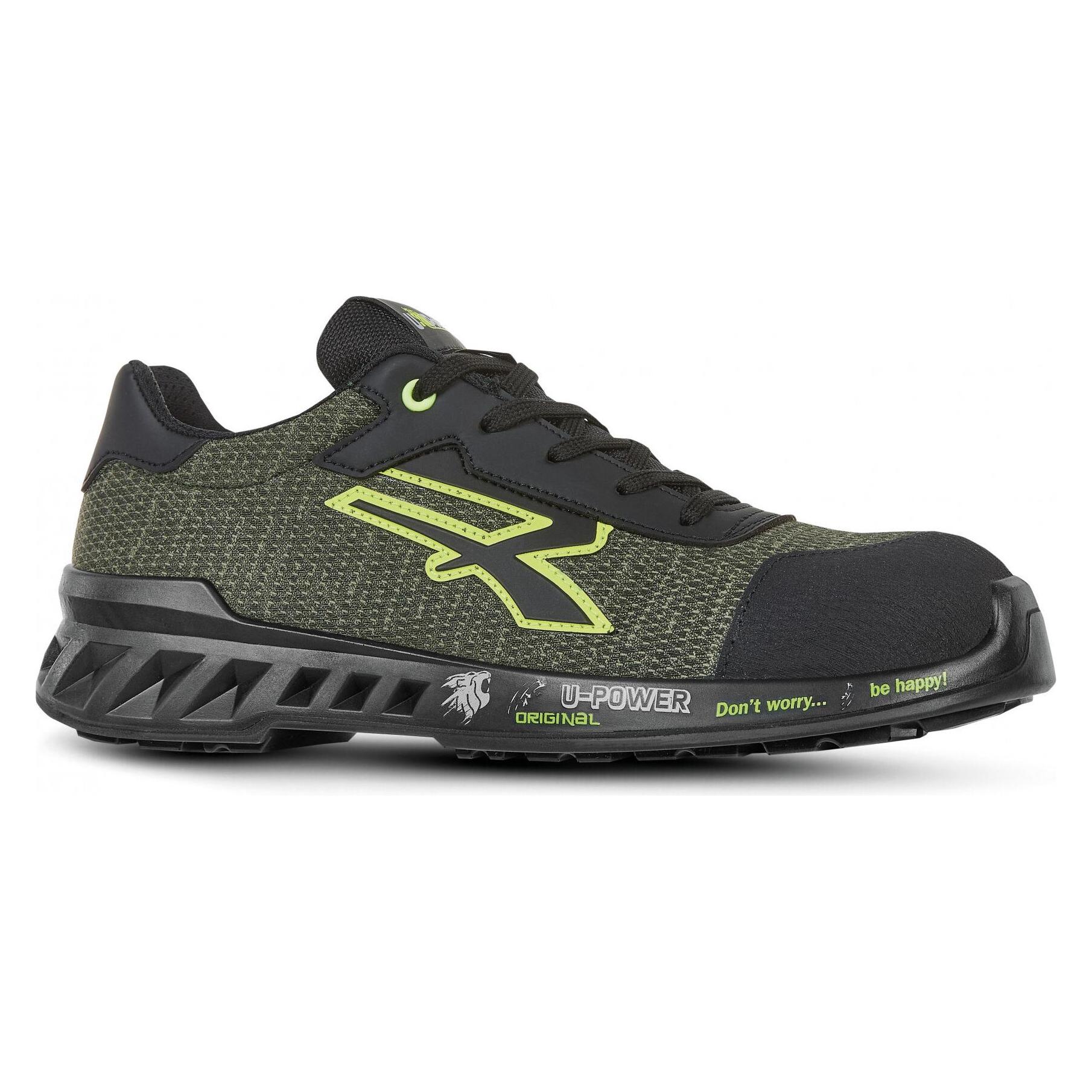 U-Power Sicherheits-Halbschuh S1P Robin ESD, Gr.42 (S1P, 42) (UPRV20096-Black.Green)