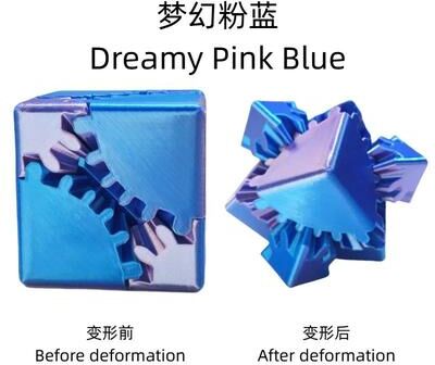 Inspired Living 3D Printed Spin Fidget Cube Stress Relief Desk Toy For Focus, Calm & Anxiety Support fen Lan